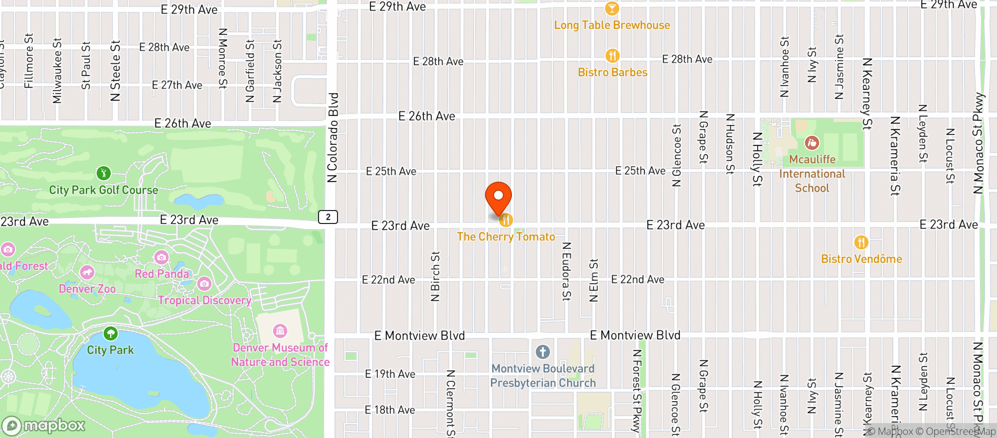 Map showing Spinelli's Beer Wine & Spirits