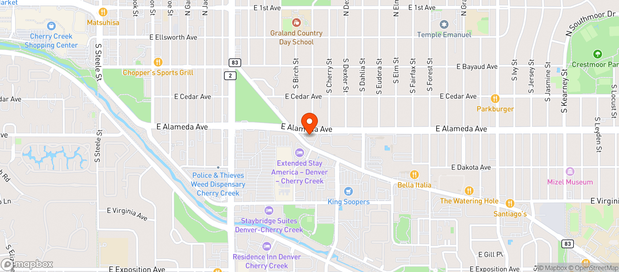 Map showing Natural Grocers by Vitamin Cottage - Natural Grocers by VC_East Denver (ED) - 00530003
