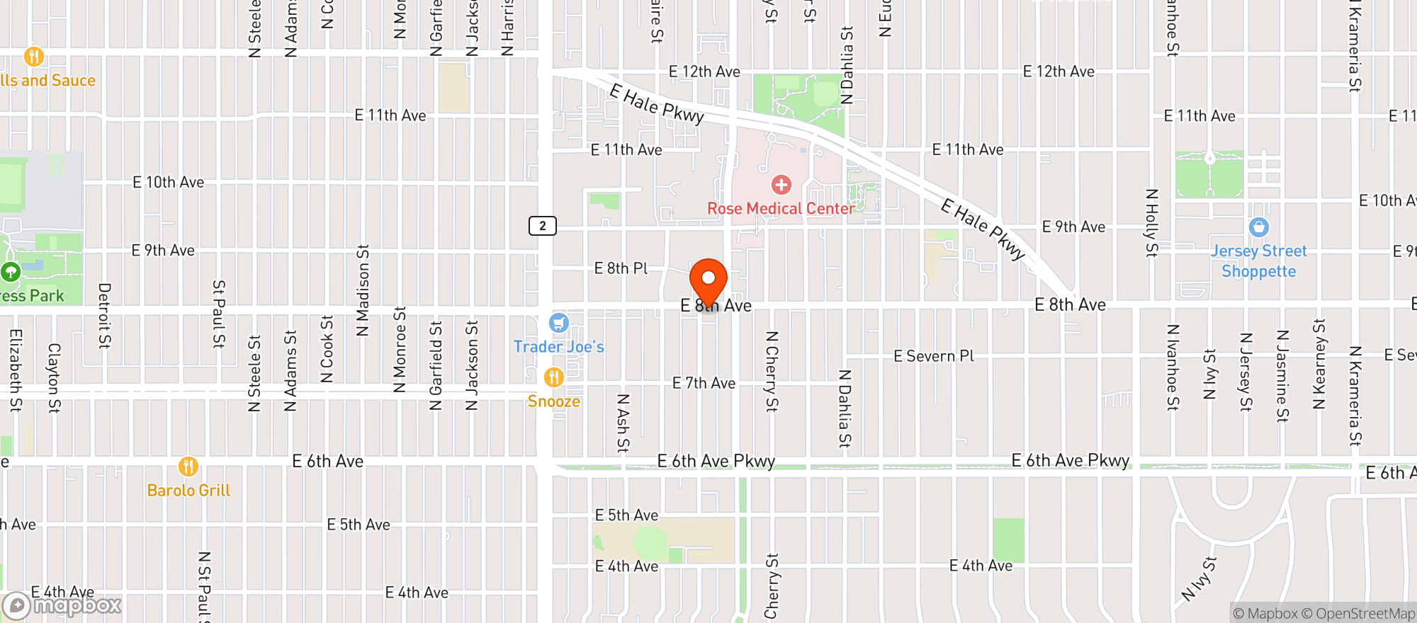 Map showing College Inn