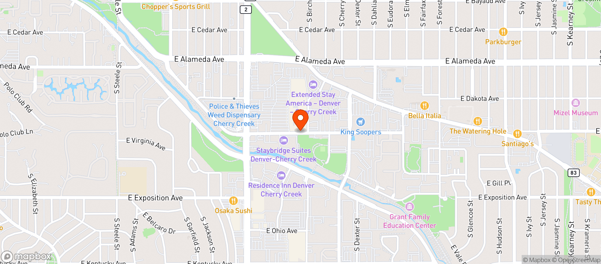 Map showing Supertarget