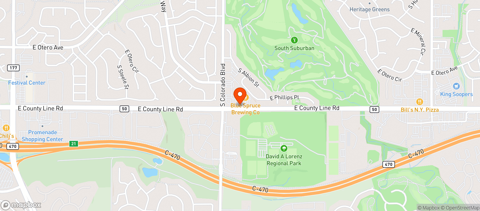 Map showing Brewery Boot Camp