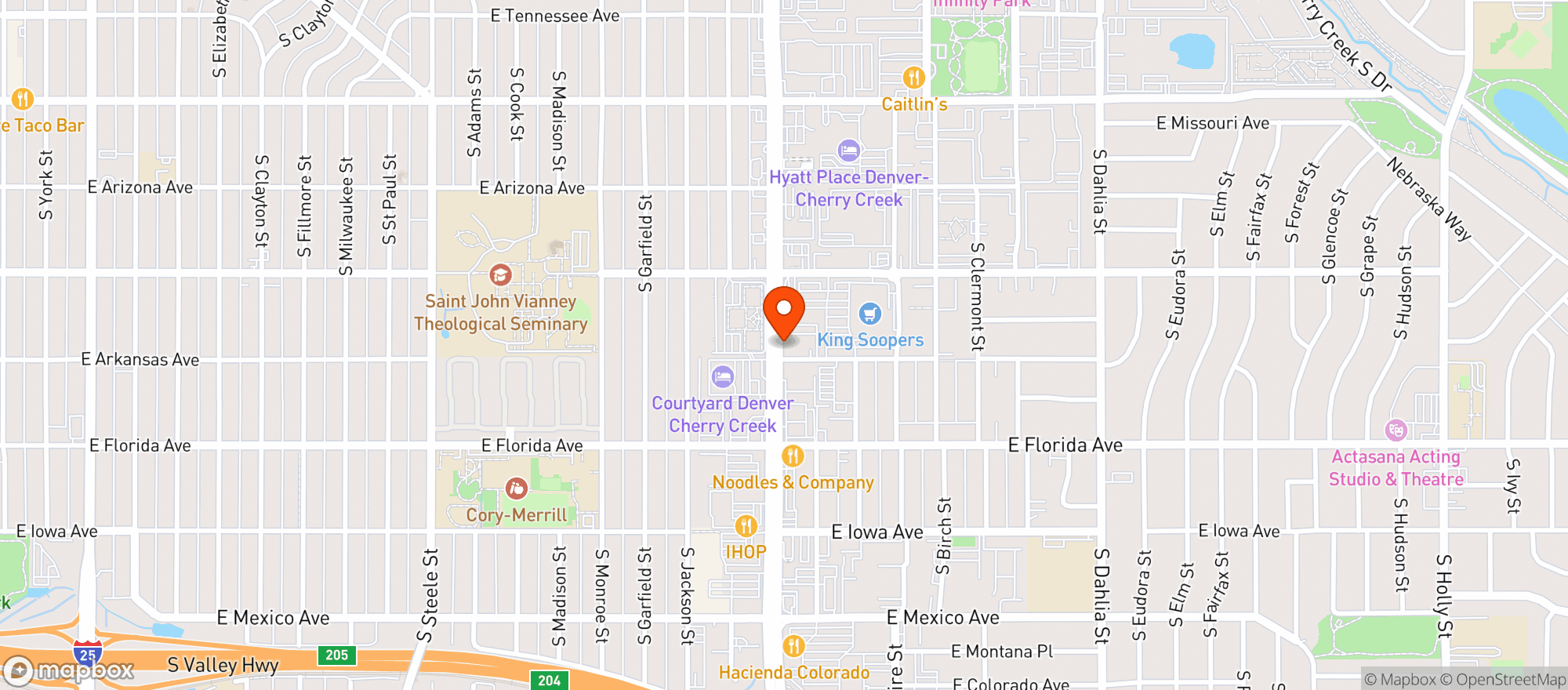 Map showing Golf & Tap