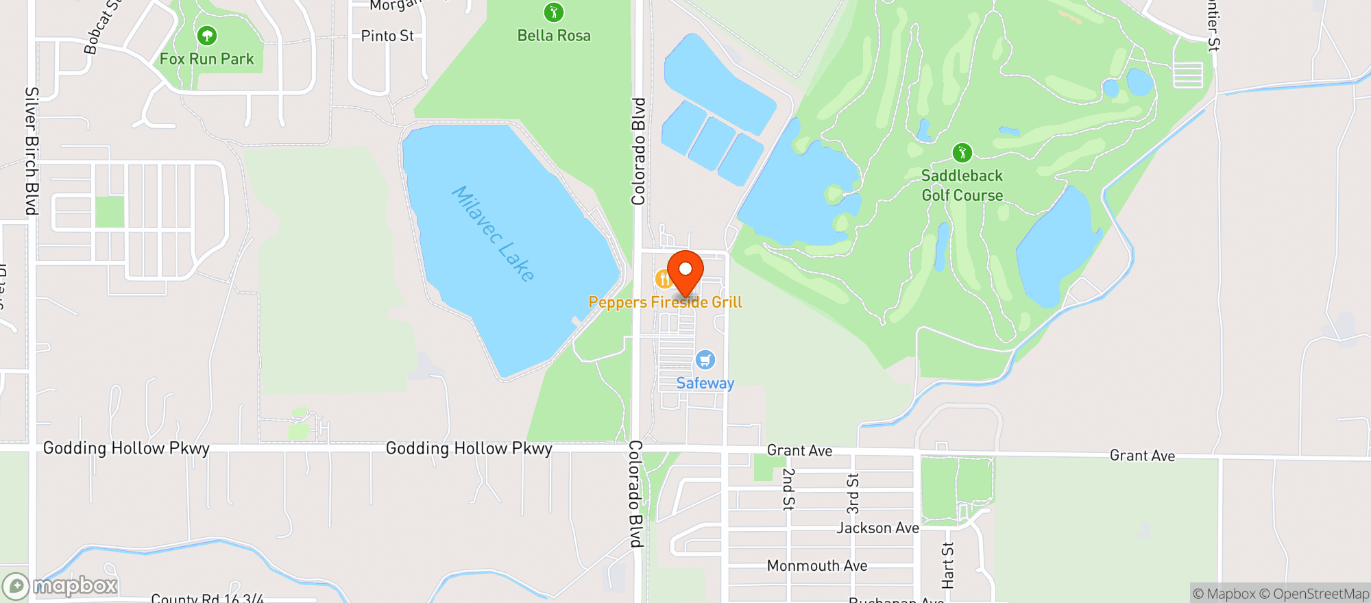 Map showing Maria Bonita Restaurant