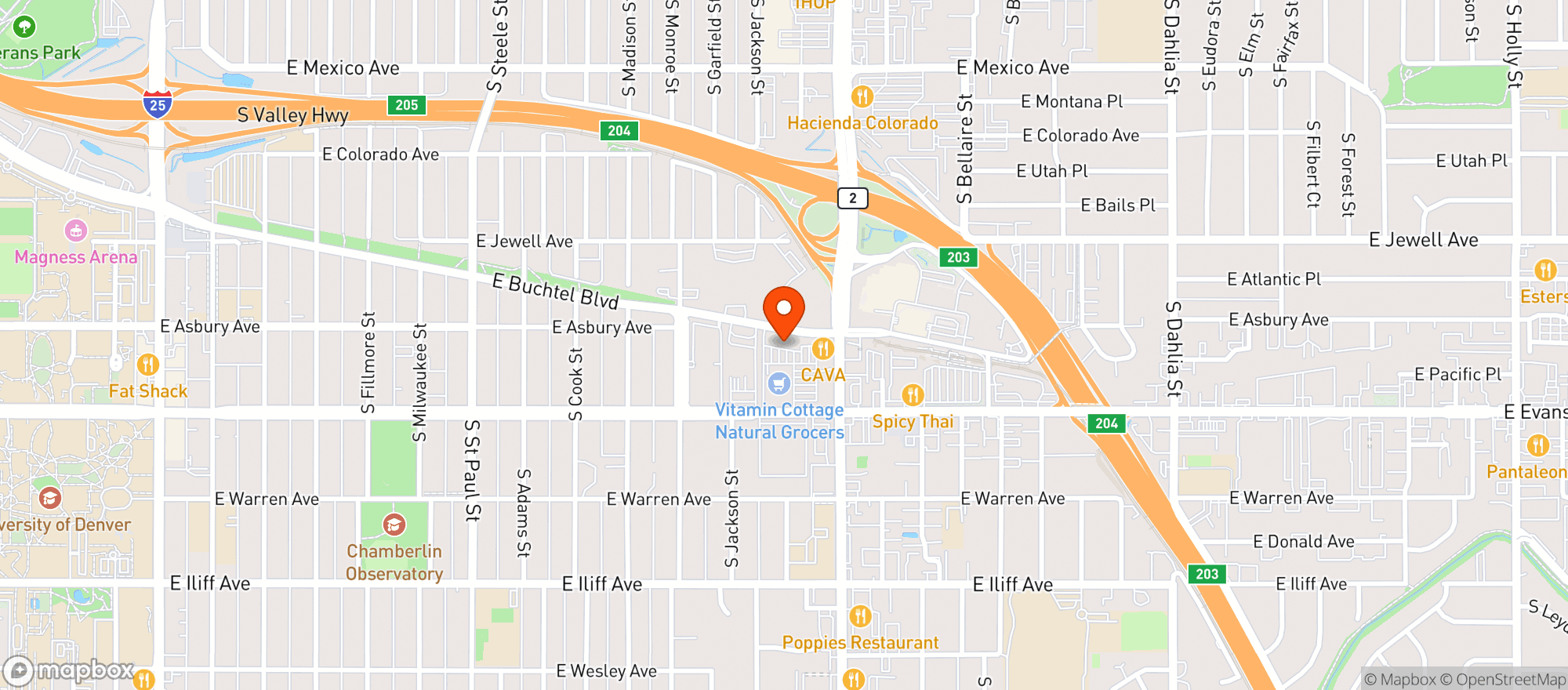 Map showing Bonchon