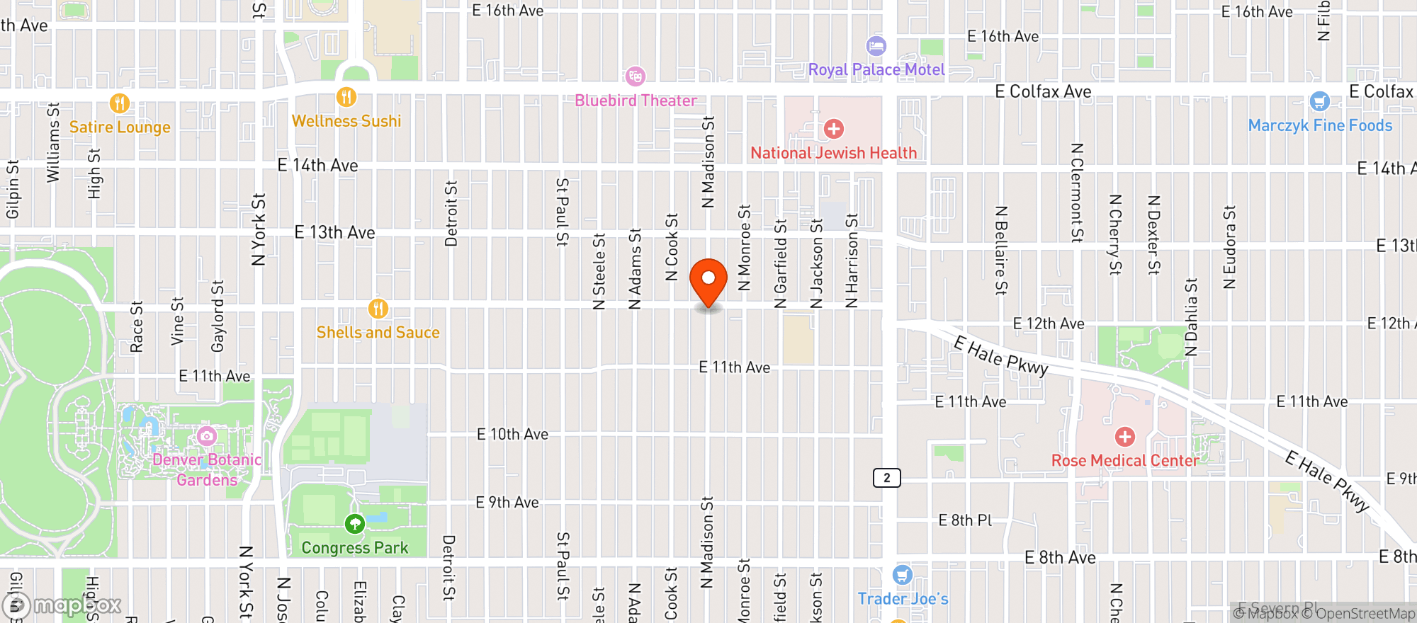 Map showing Sienna Wine Bar And Small Plates