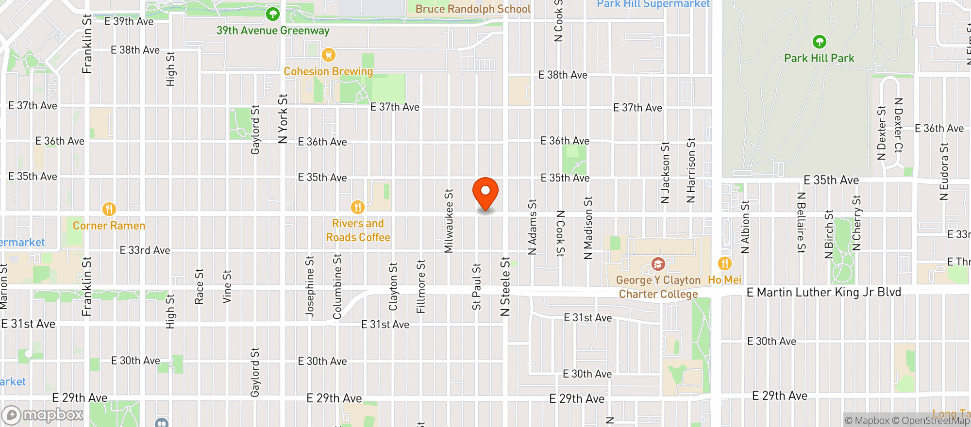 Map showing JIMS LIQUORS