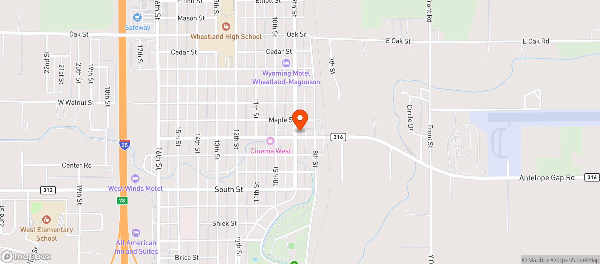 Map showing drubeHome