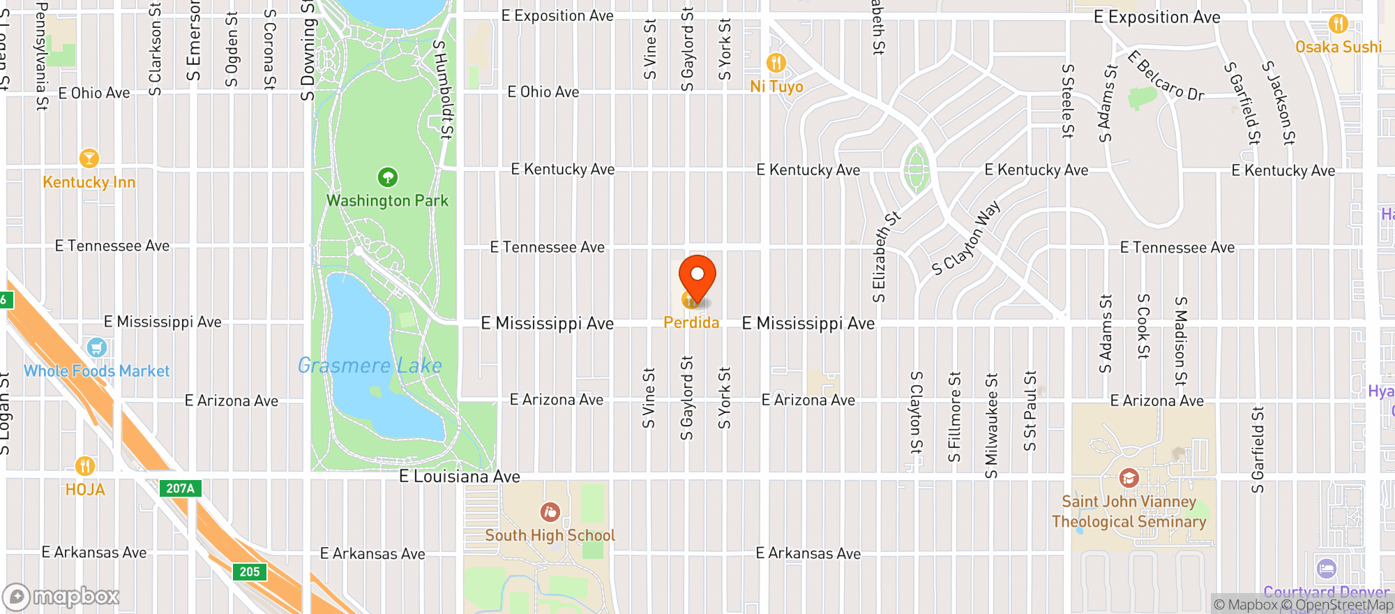 Map showing Broderick & Company