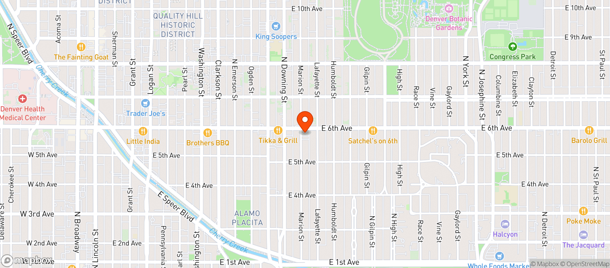 Map showing Joy Wine & Spirits