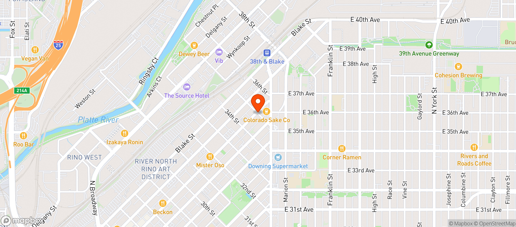 Map showing Hop Alley