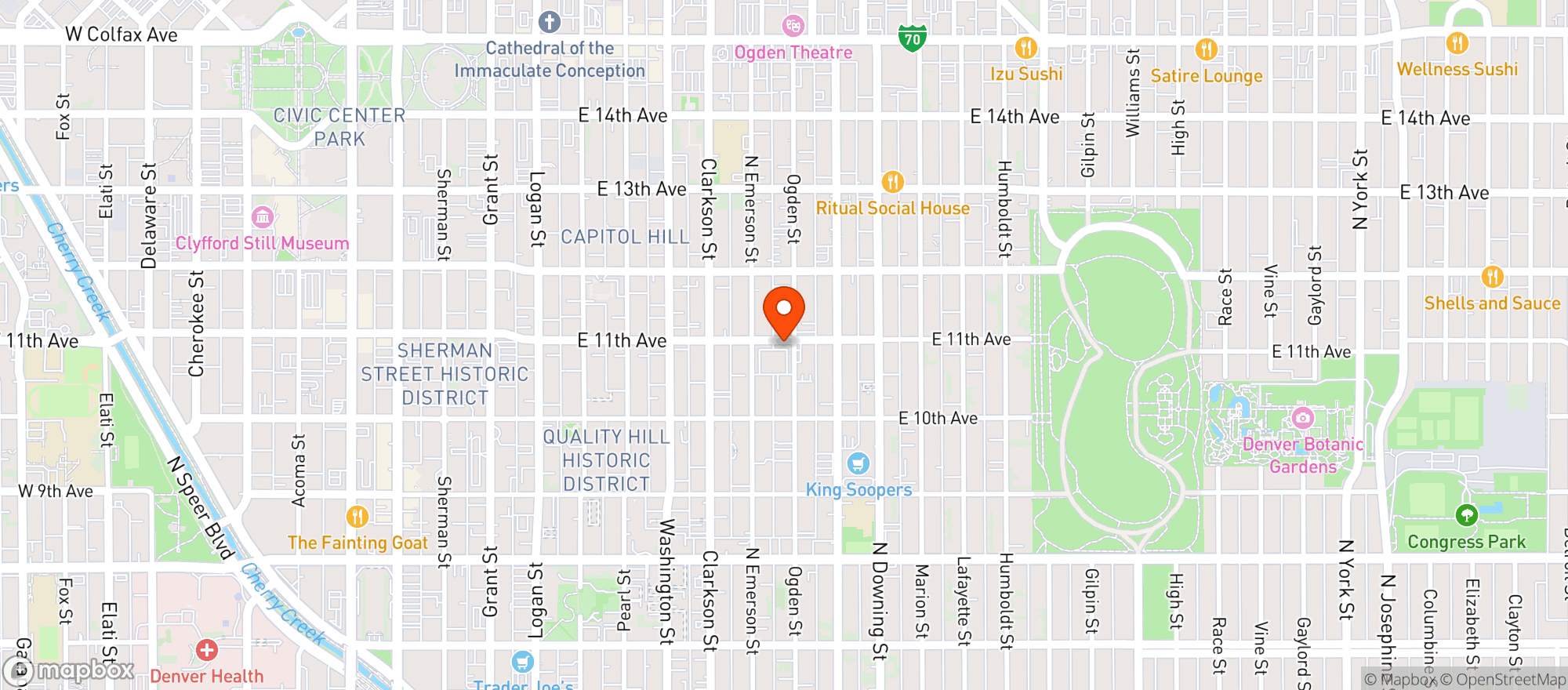 Map showing Whole Foods Market