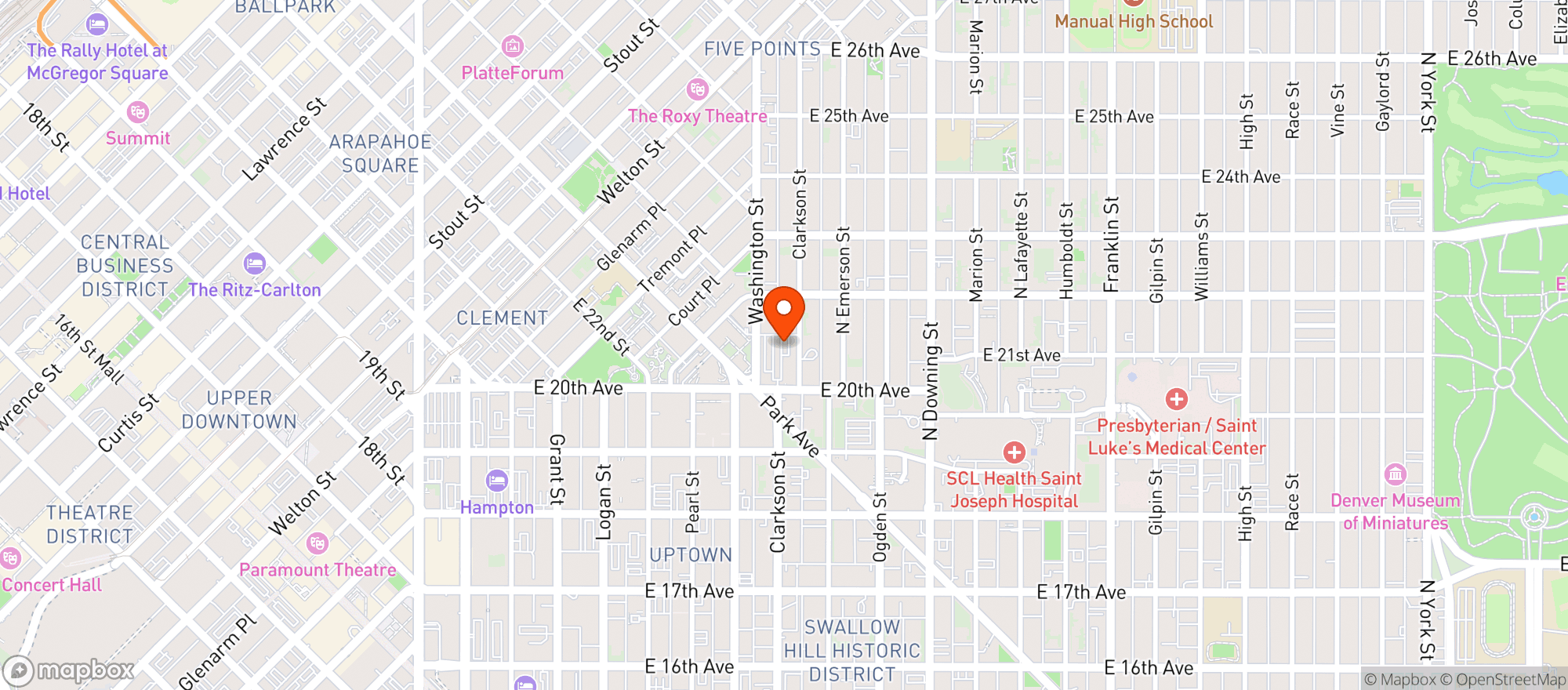 Map showing Safeway