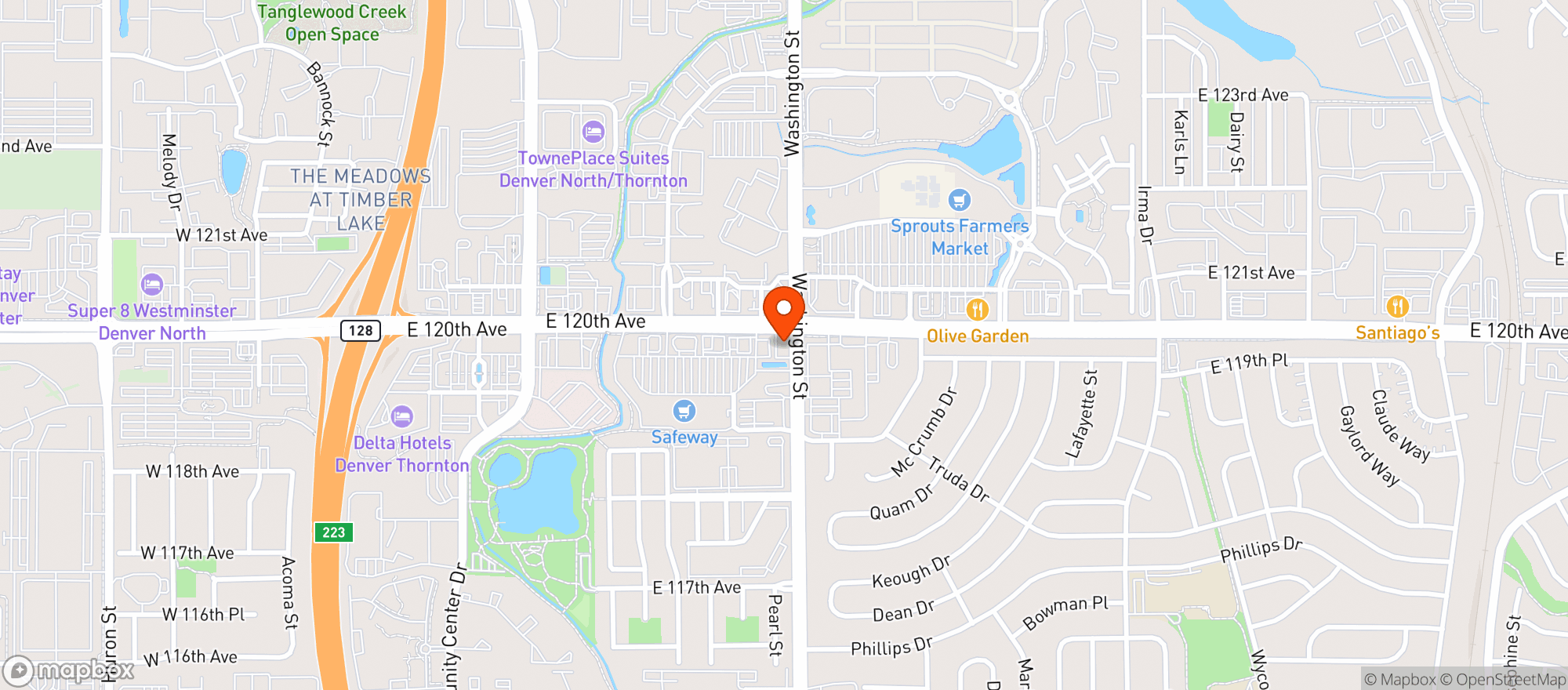 Map showing Vitamin Shoppe - Northglenn