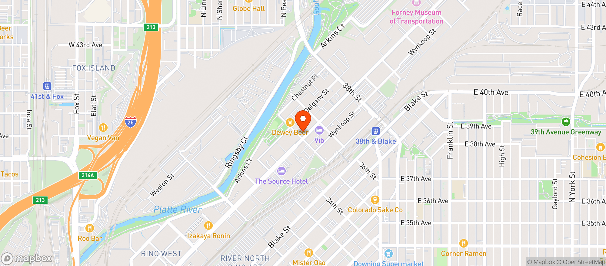 Map showing The Local Drive
