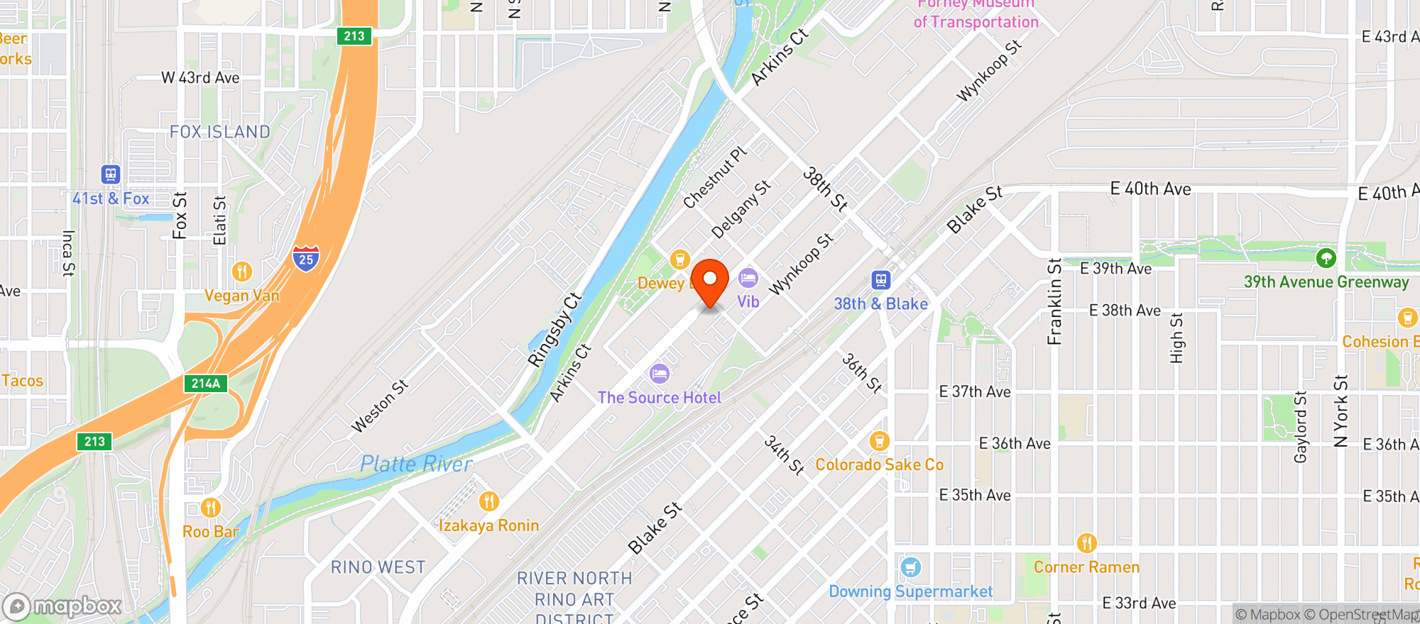 Map showing Life Flower Rino