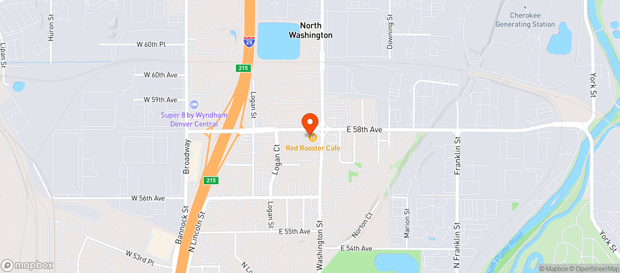 Map showing Mapleton Liquors