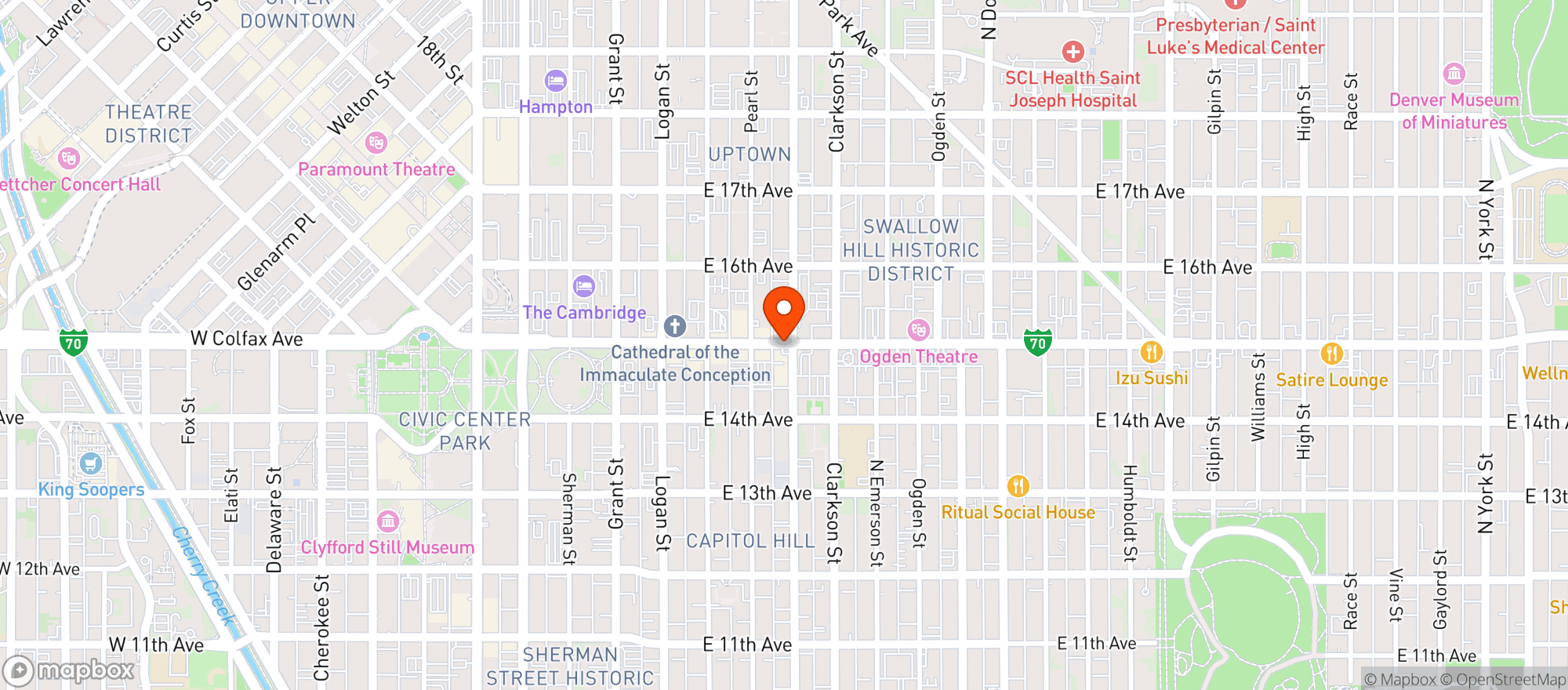 Map showing Cheba Hut