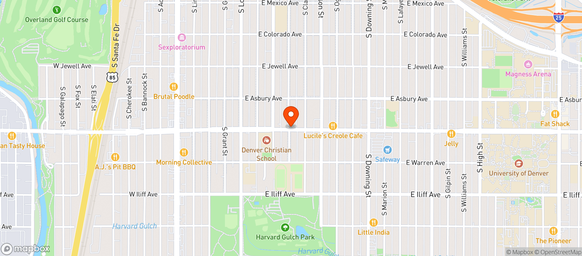 Map showing Schwabe Chiropractic