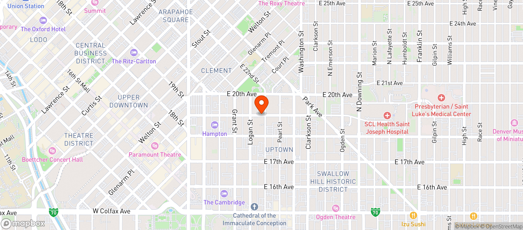 Map showing Las Delicias