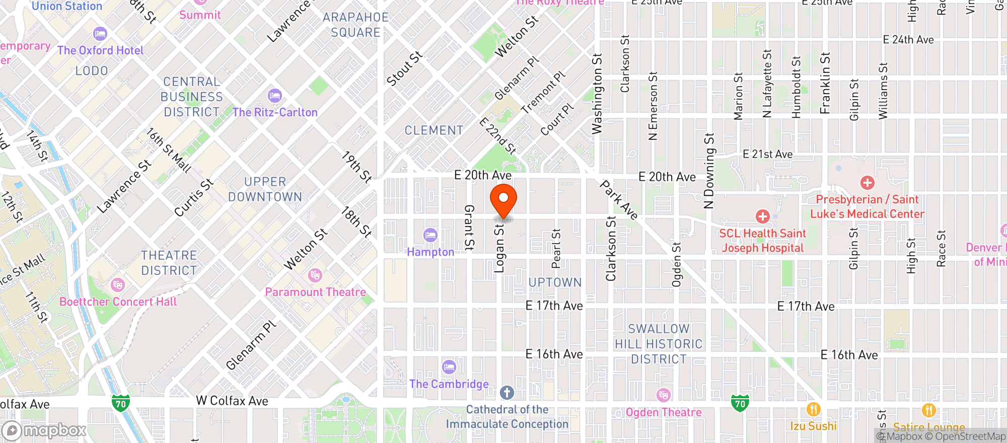Map showing Colorado Campfire