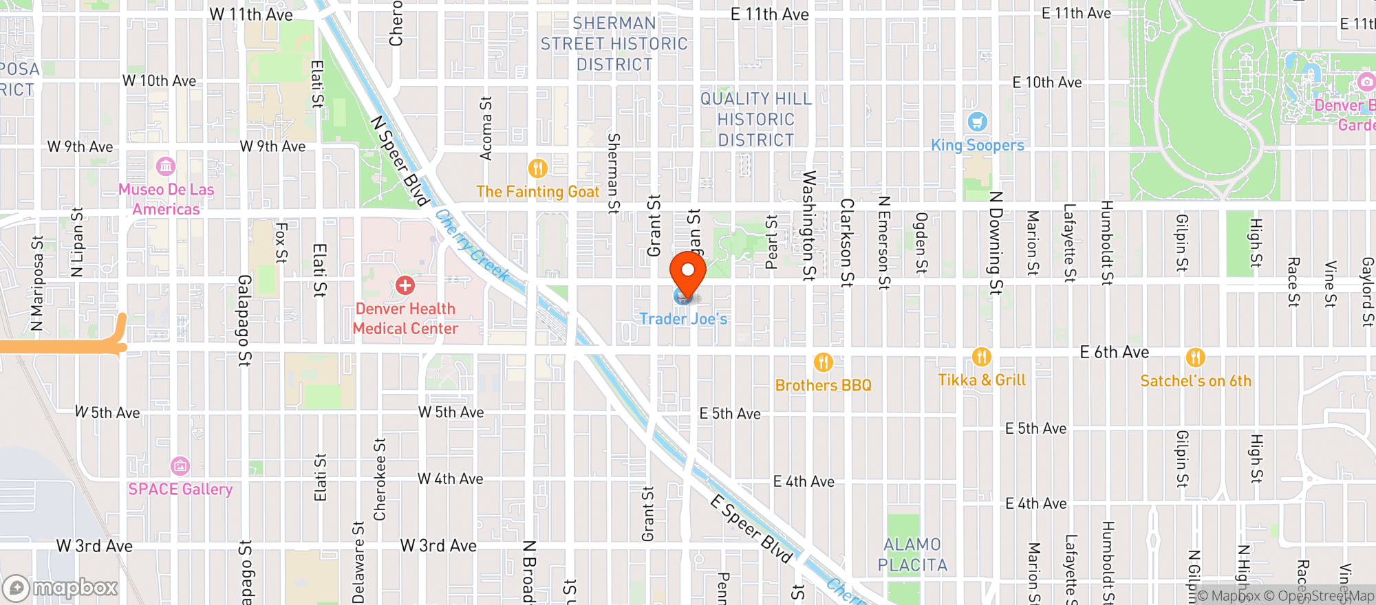 Map showing Trader Joes #302