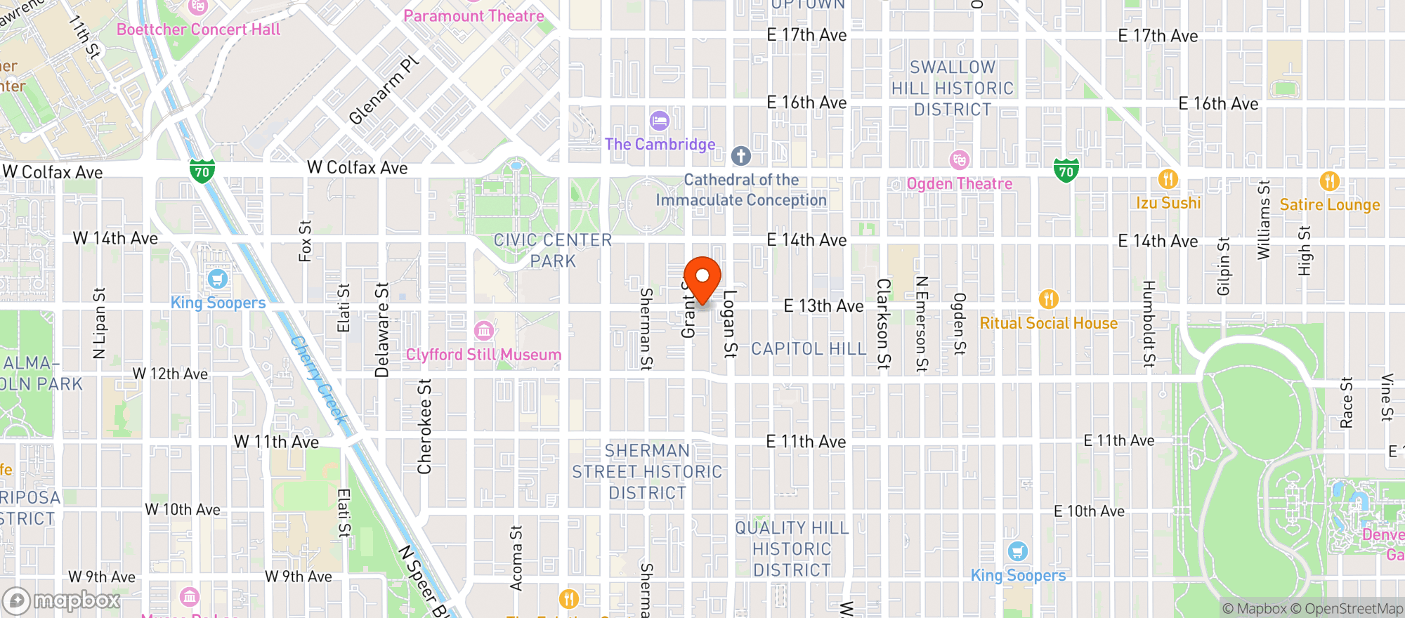 Map showing The Black Box
