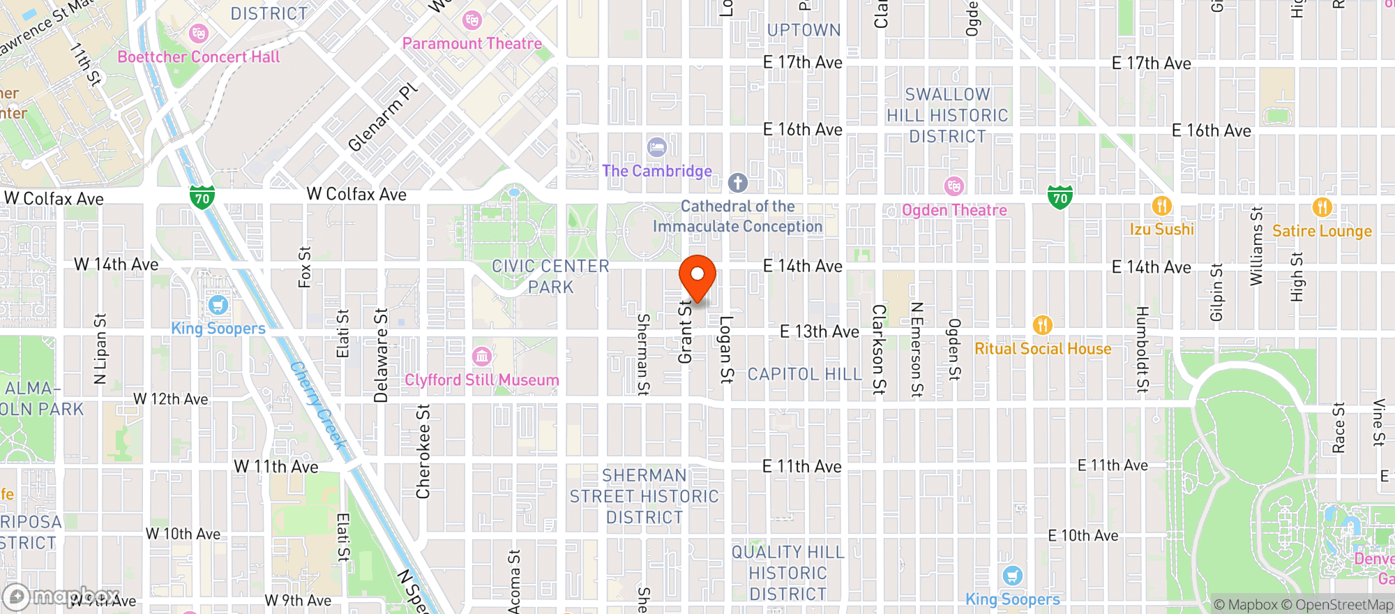 Map showing CAPITOL MARKET