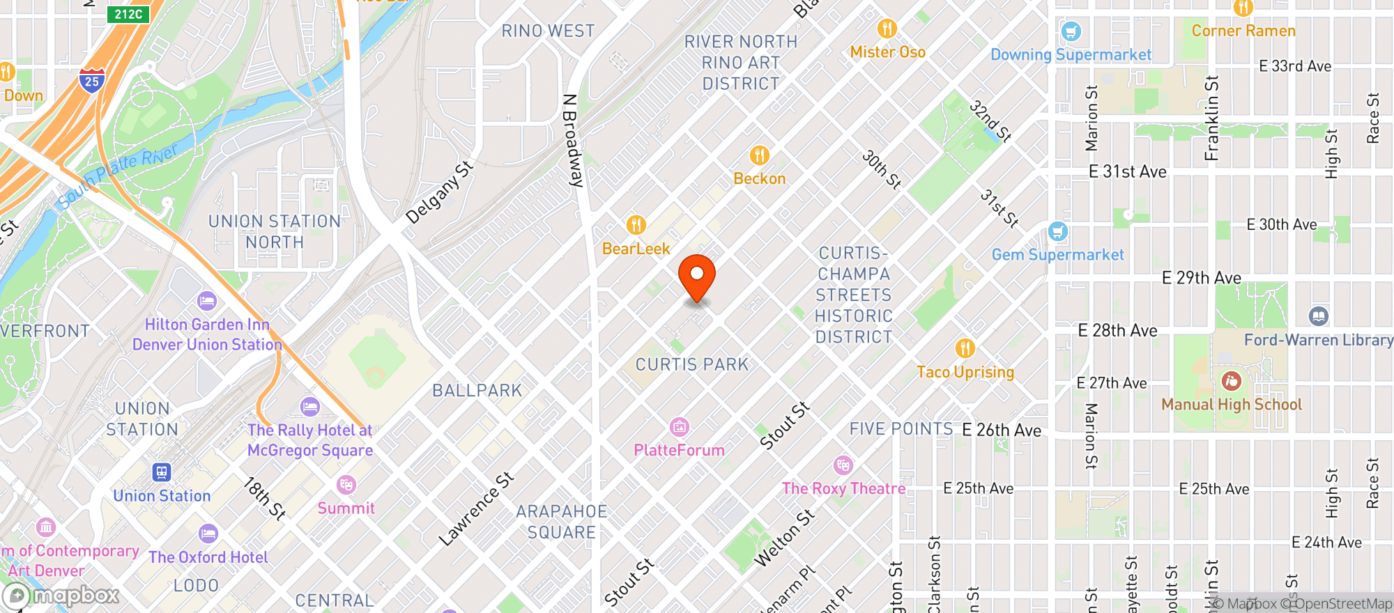 Map showing Bread & Butter Bodega