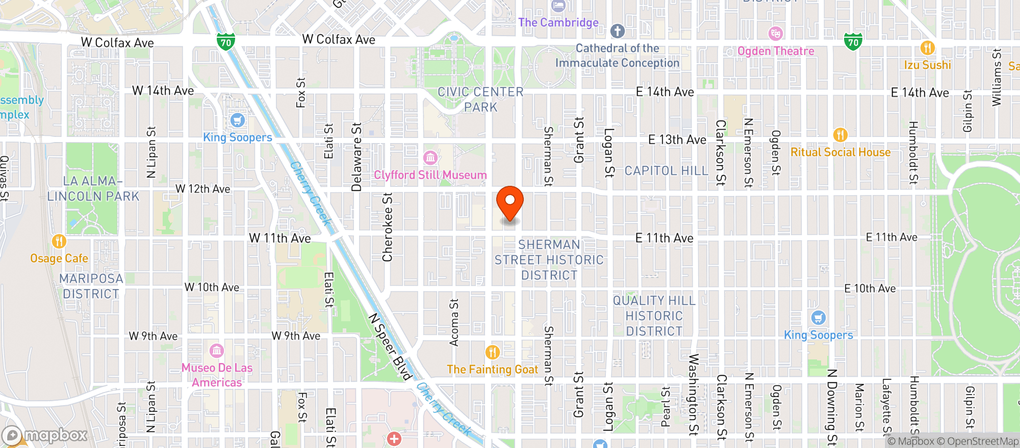 Map showing Stoneys Bar & Grill