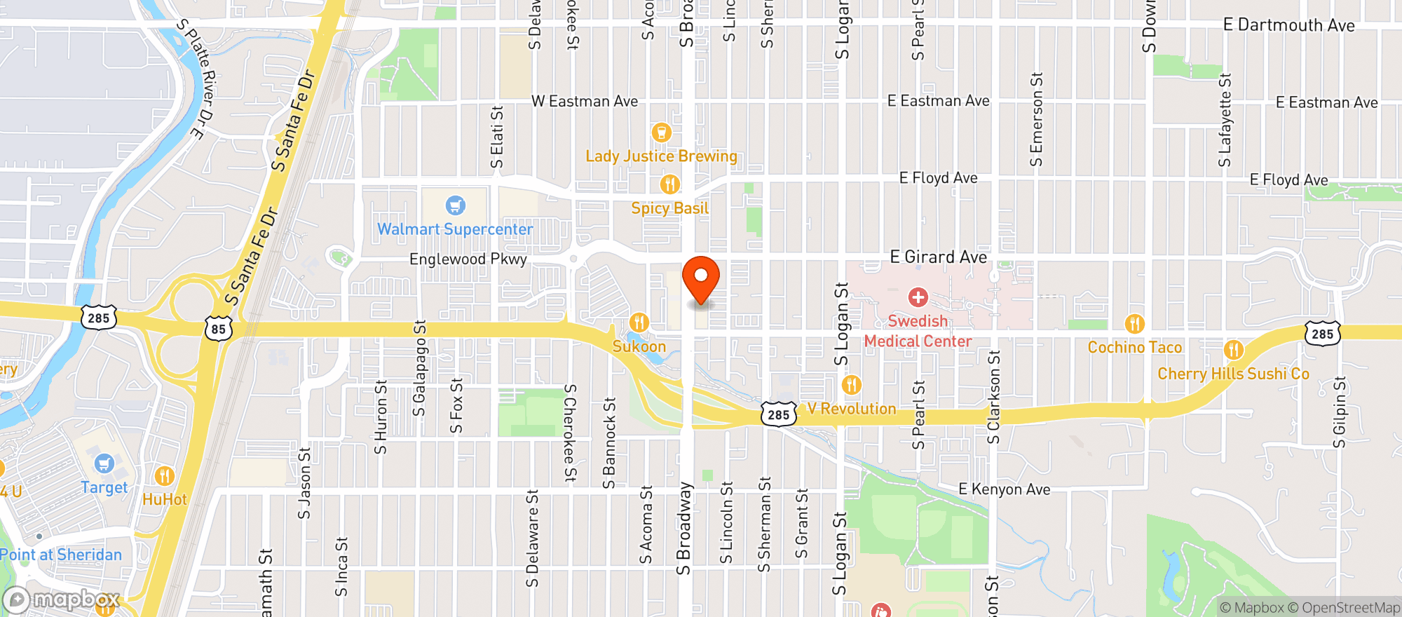 Map showing Gallo Italian Supper Club And Baker