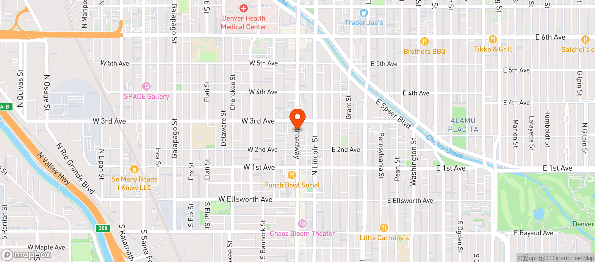 Map showing Maikoh Holistics Denver