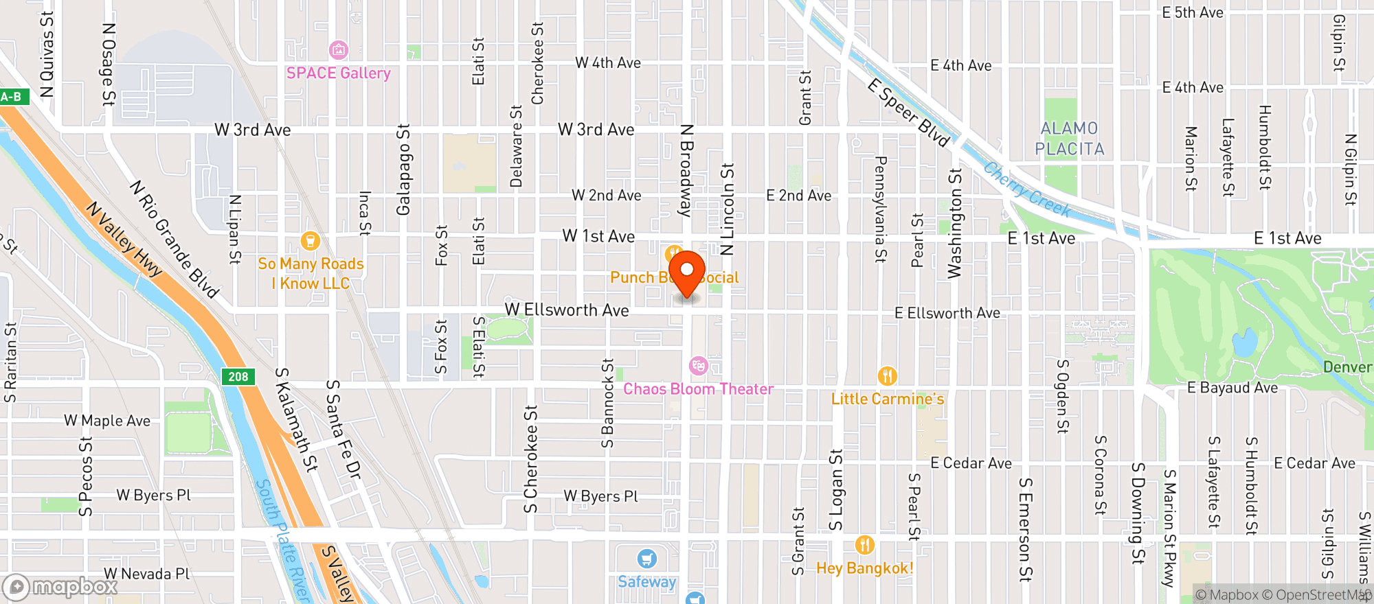 Map showing Historians Ale House