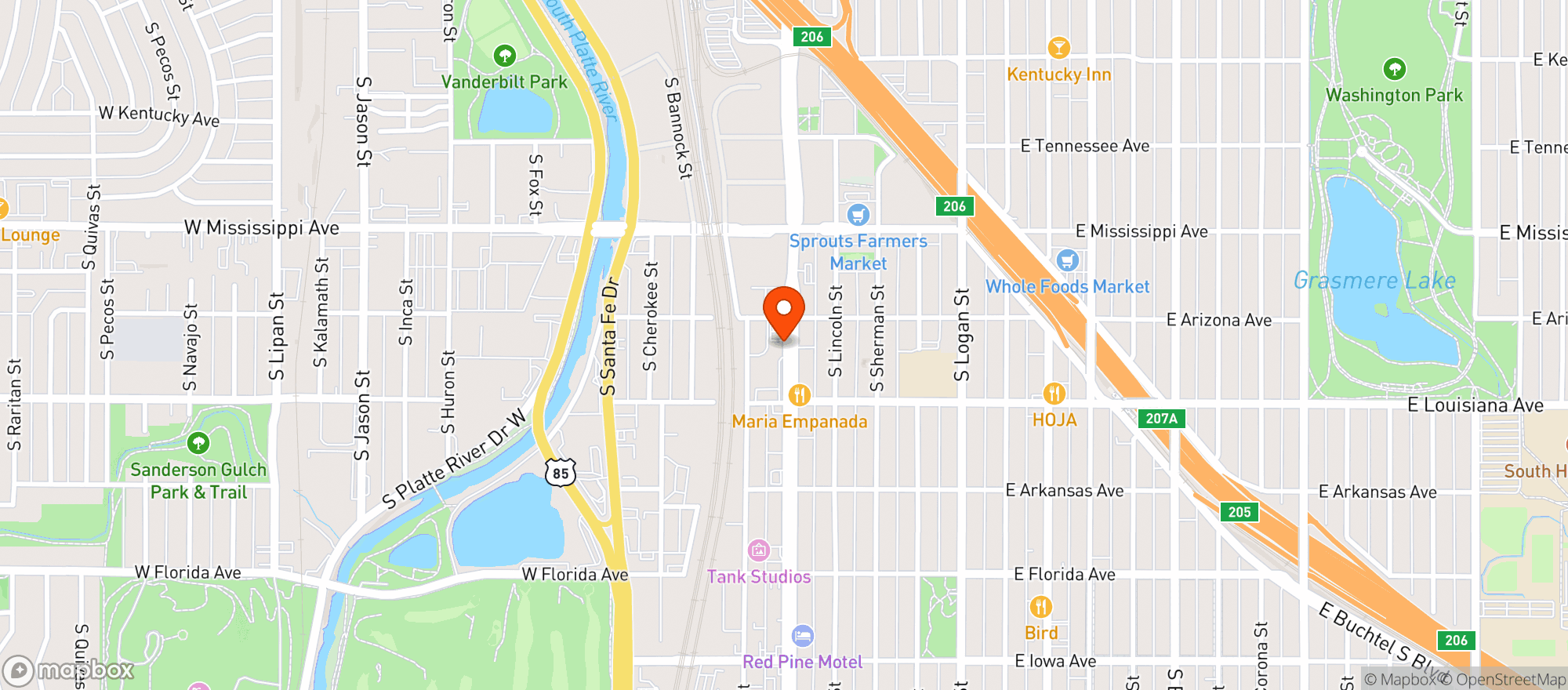 Map showing Joy Hill