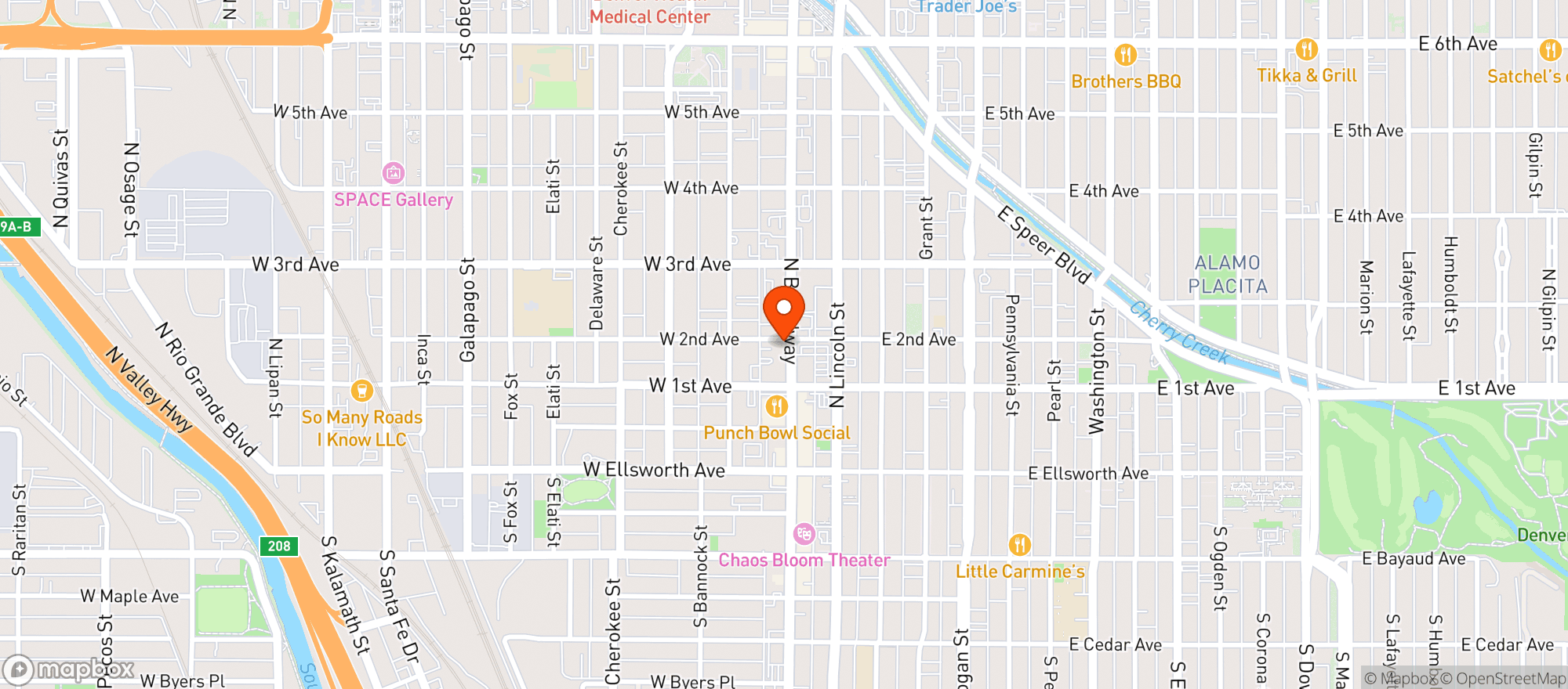 Map showing Postino Wine Cafe