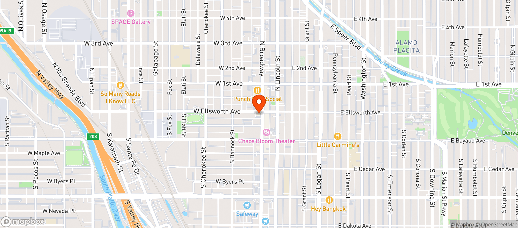 Map showing Sputnik