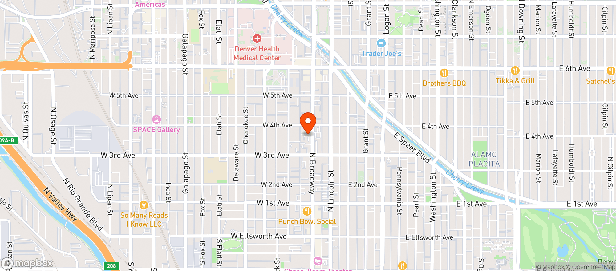Map showing Pho Social