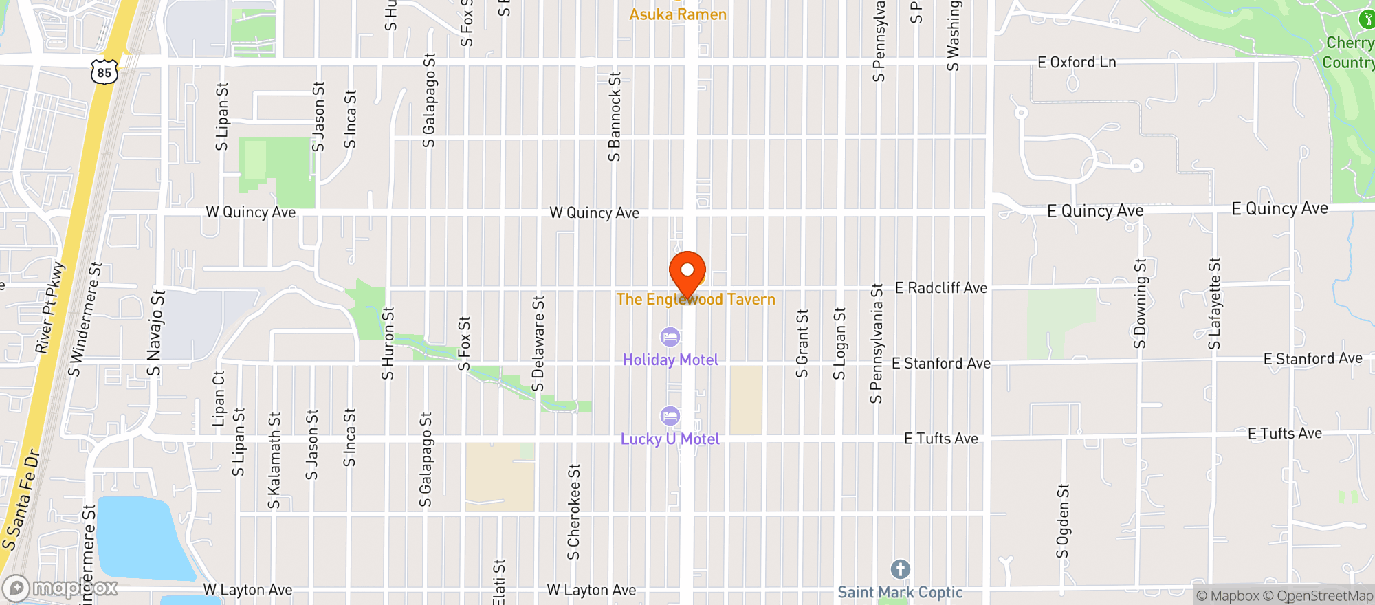 Map showing Liquor Barn