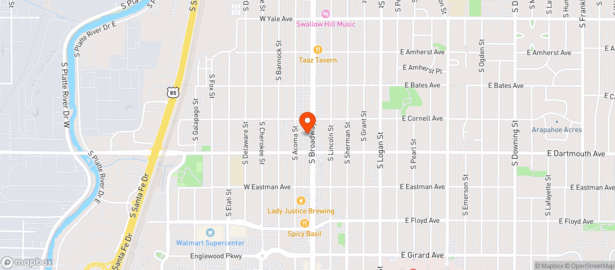 Map showing Wok Spicy