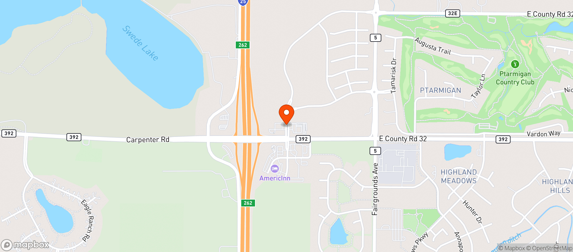 Map showing Cinder & Cruise Liquor