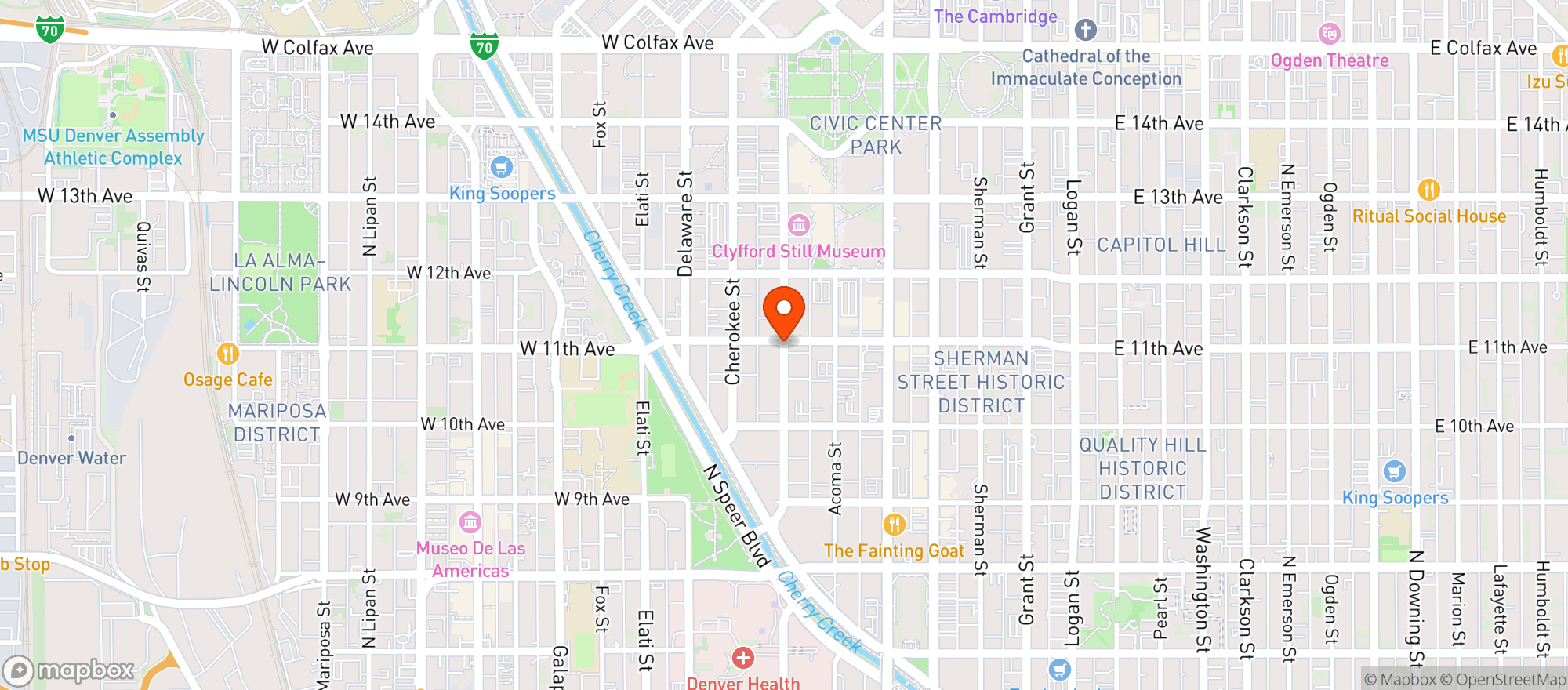 Map showing Pure Marijuana Dispensary - Bannock