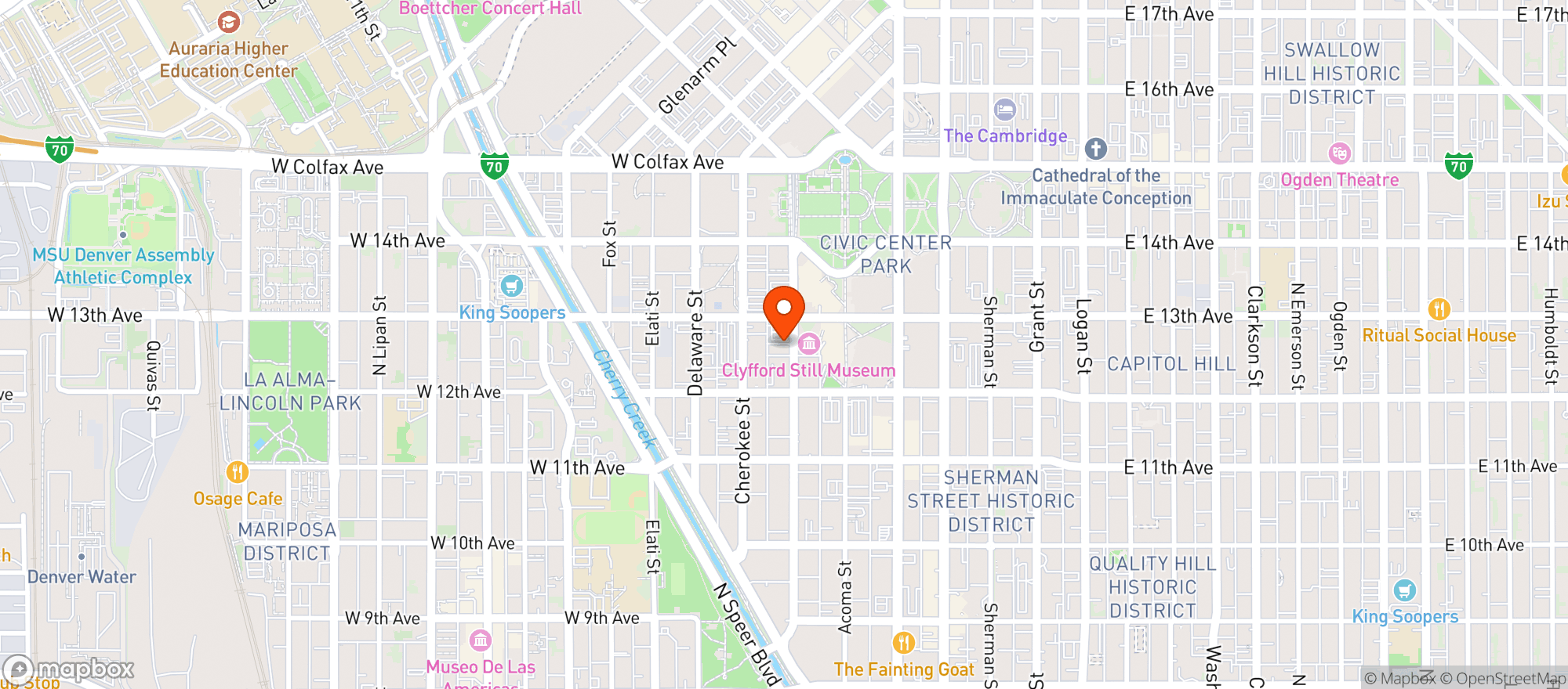 Map showing Cap City Tavern