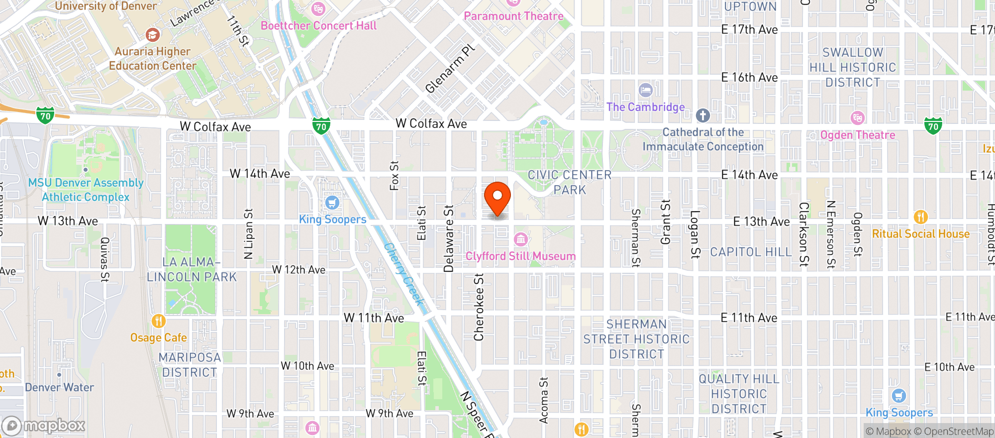 Map showing Pints Pub