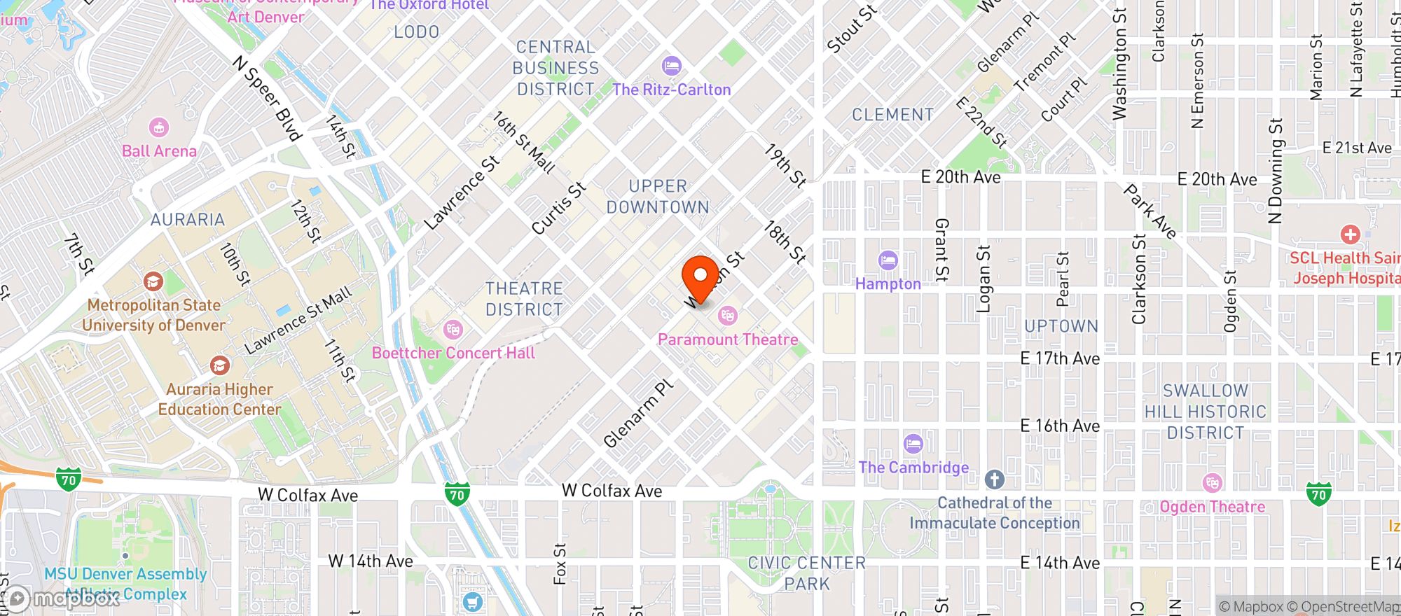 Map showing Appaloosa Grill