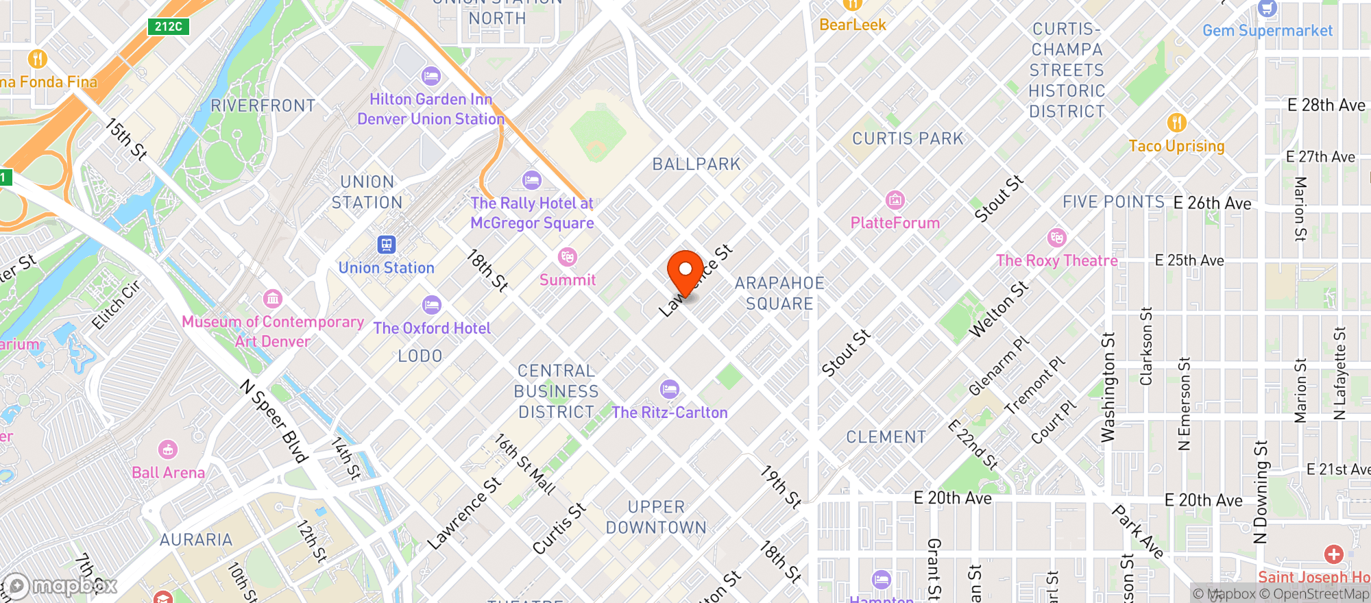 Map showing Jagged Mountain Craft Brewery