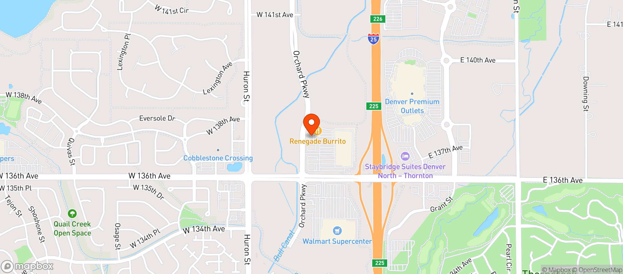 Map showing Orchard Wine and Spirits