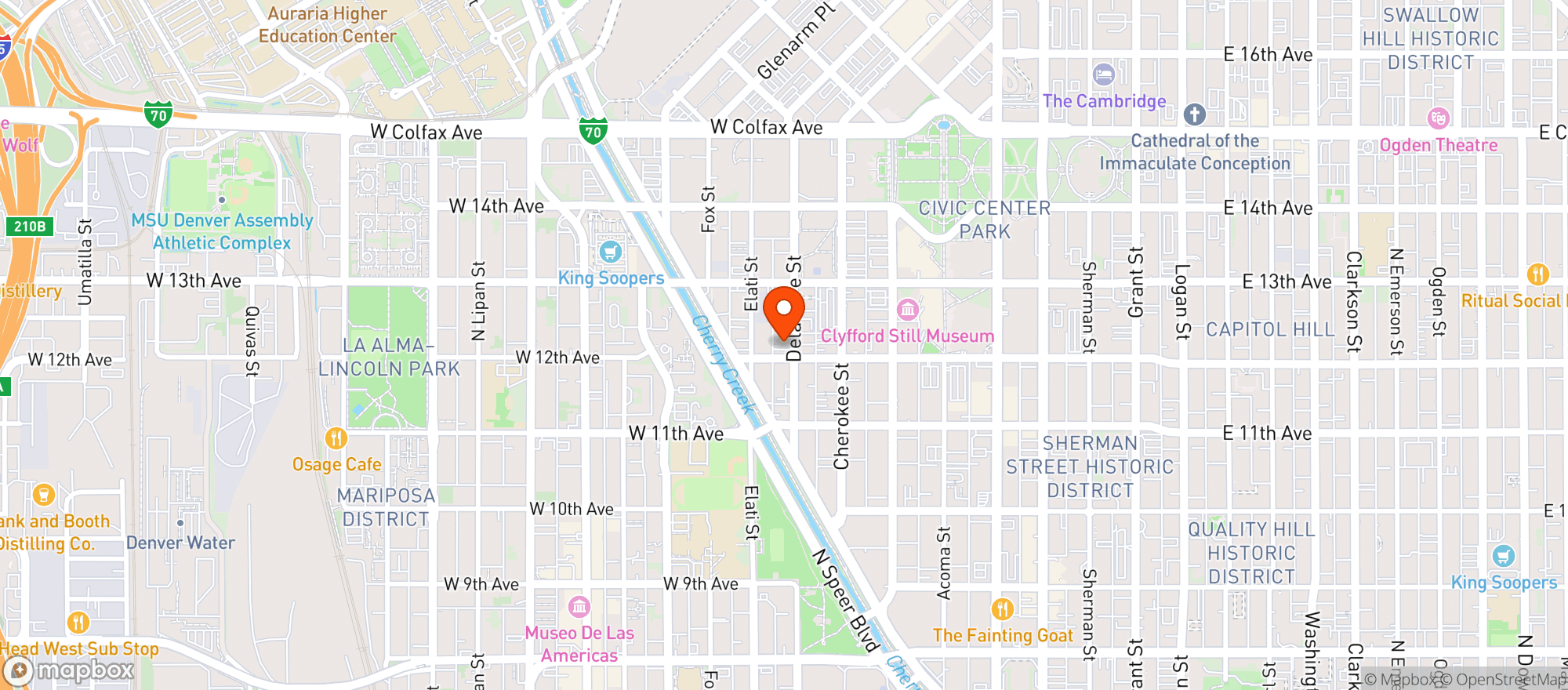 Map showing Modern Nomad