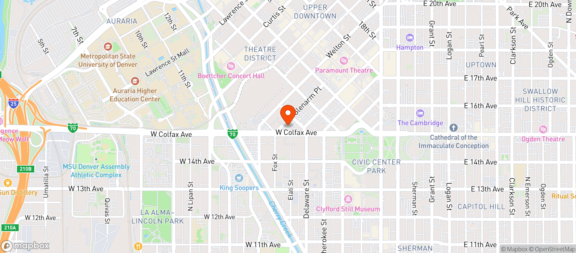 Map showing Diamond Cabaret & Allure