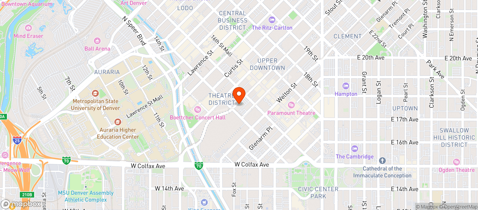 Map showing Embassy Suites #413