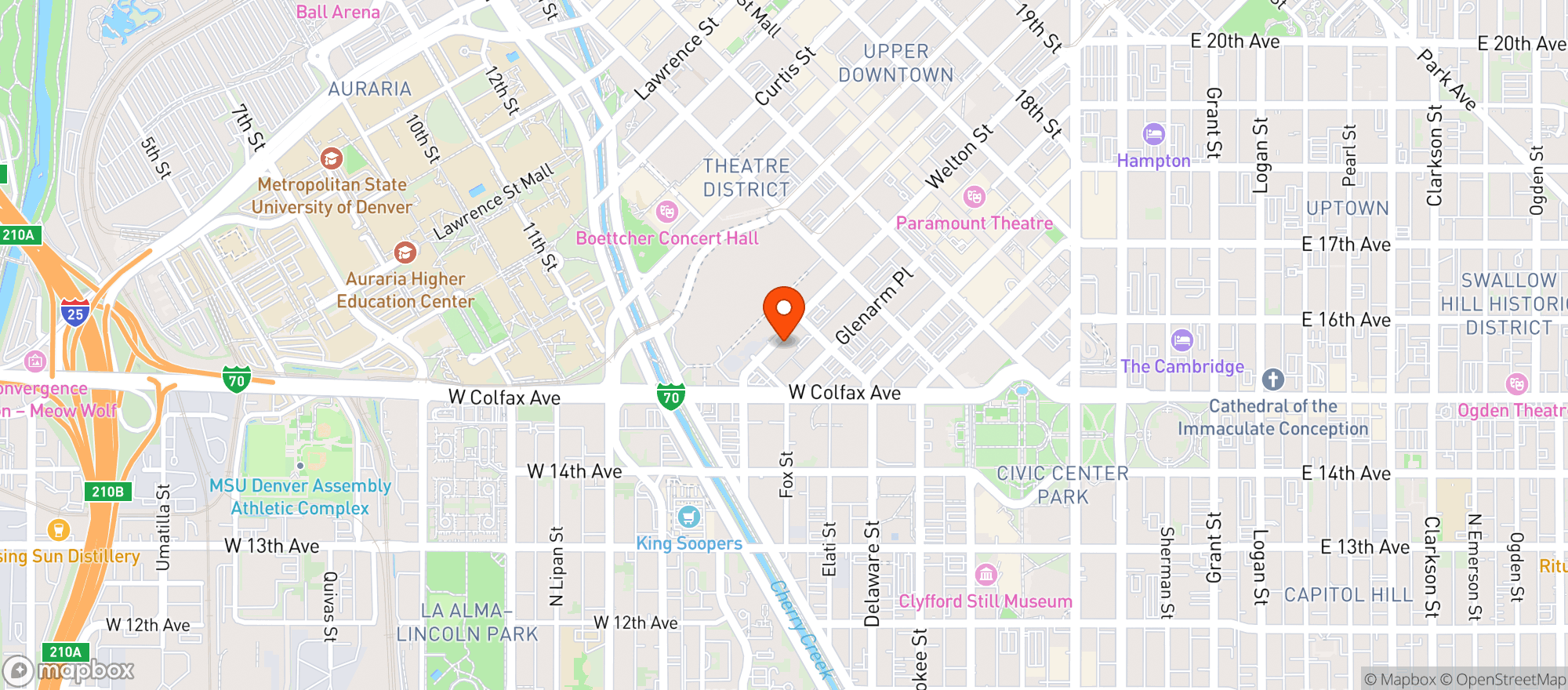 Map showing The Slate #0700315568