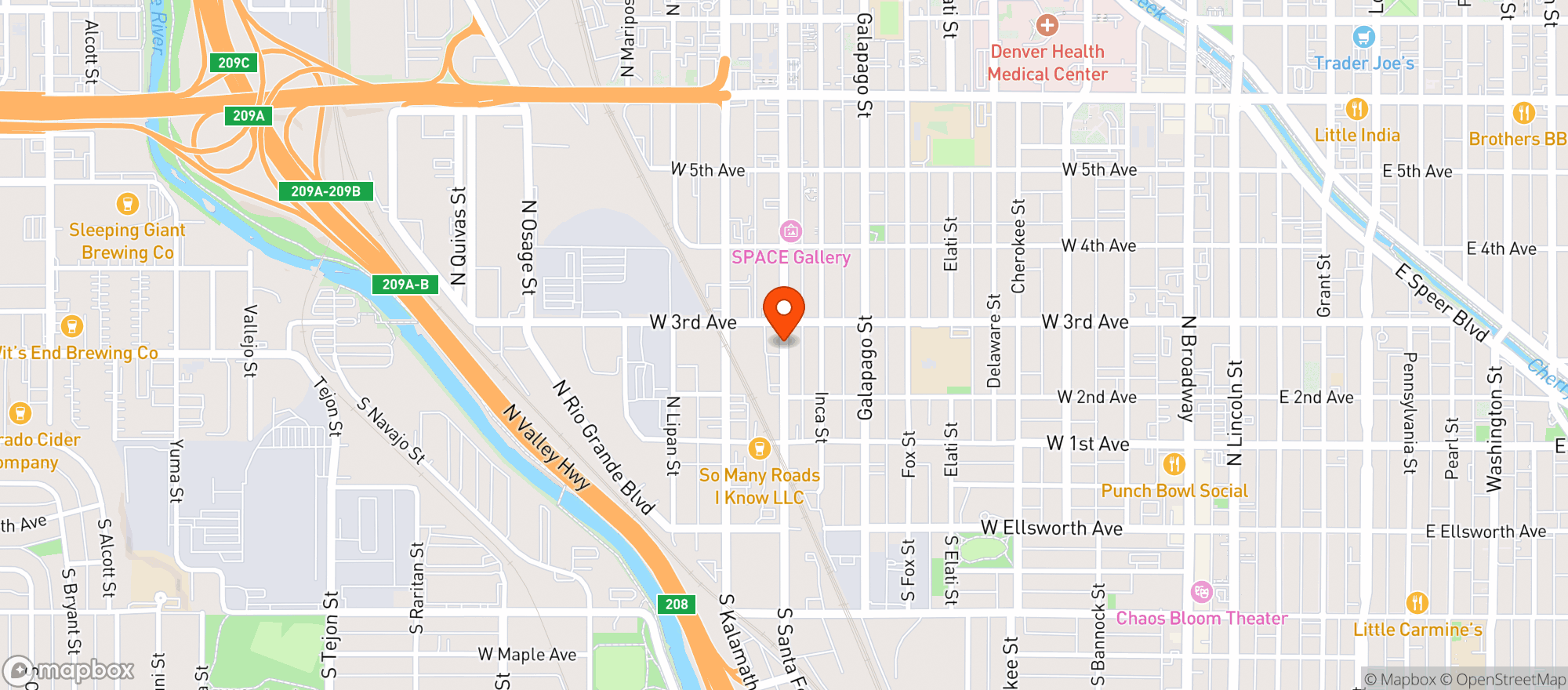 Map showing Kind Meds